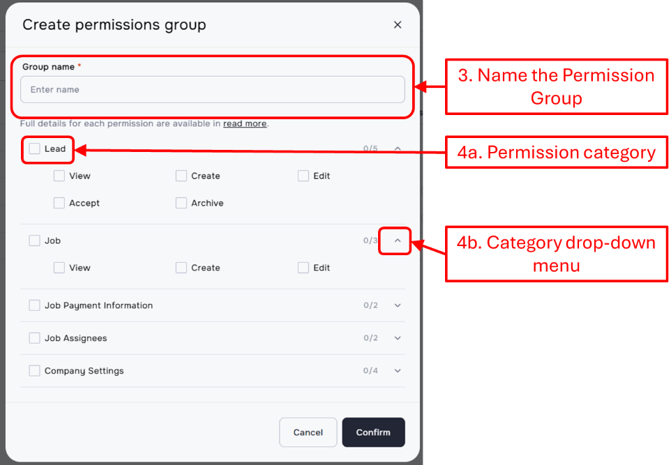 Adding a new Permission Group - AccuClaim