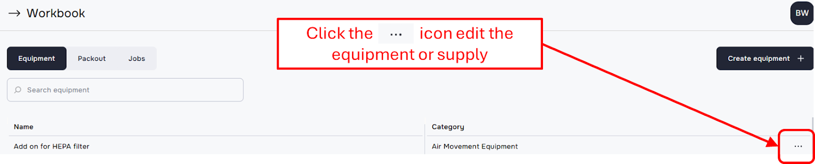Deleting Equipment - AccuClaim